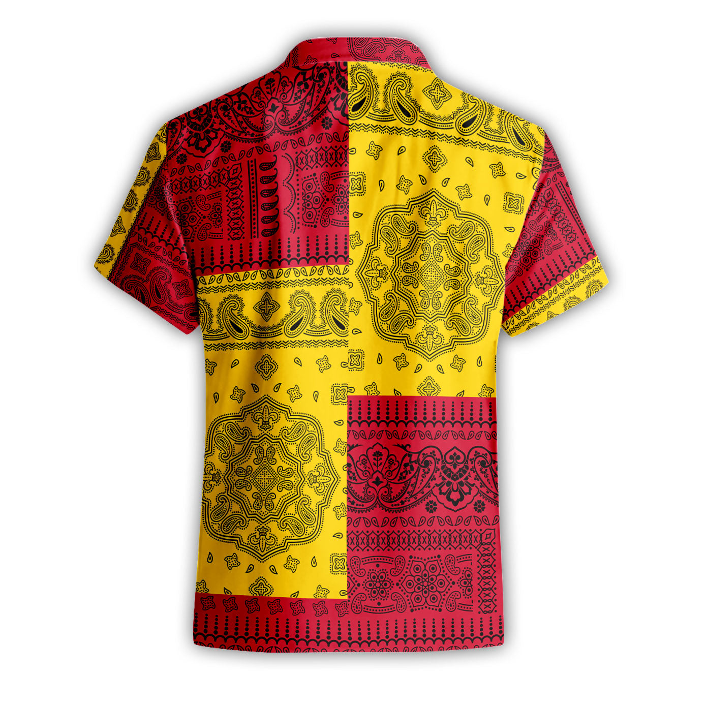 Papua New Guinea Short Sleeve Shirt Flag And Paisley Basic Style 3