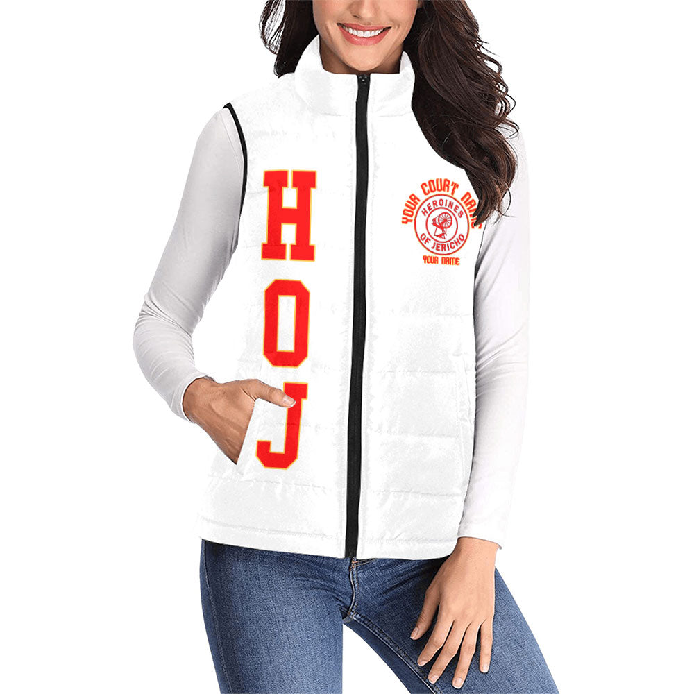 Personalized Heroines Of Jericho Women Padded Jacket Vests White Basic Style