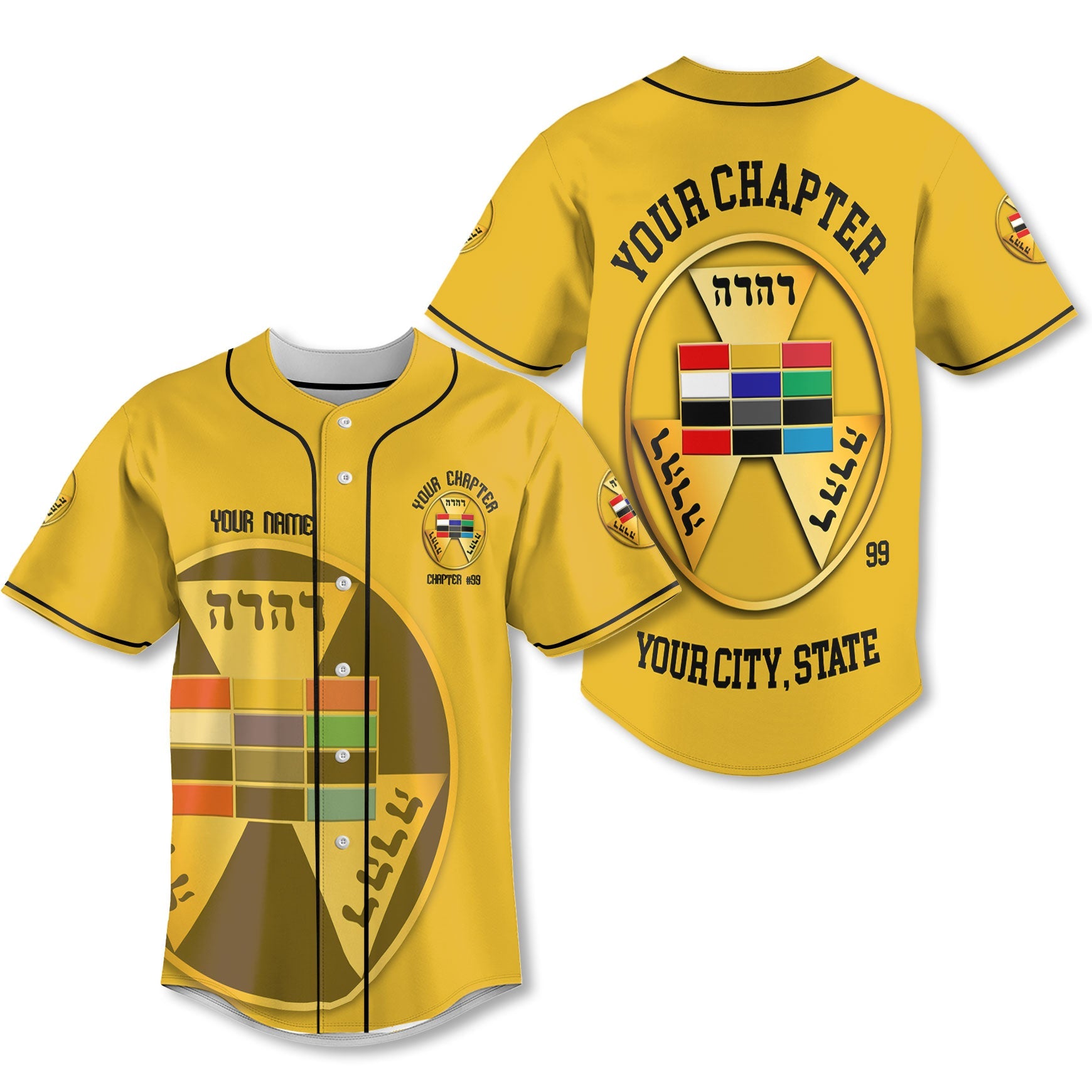 Personalized Royal Arch Past High Priest York Rite Baseball Jerseys Go ...