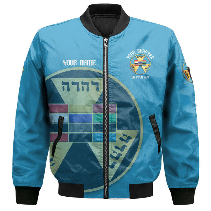 Personalized Royal Arch Past High Priest York Rite Bomber Jackets Sky ...