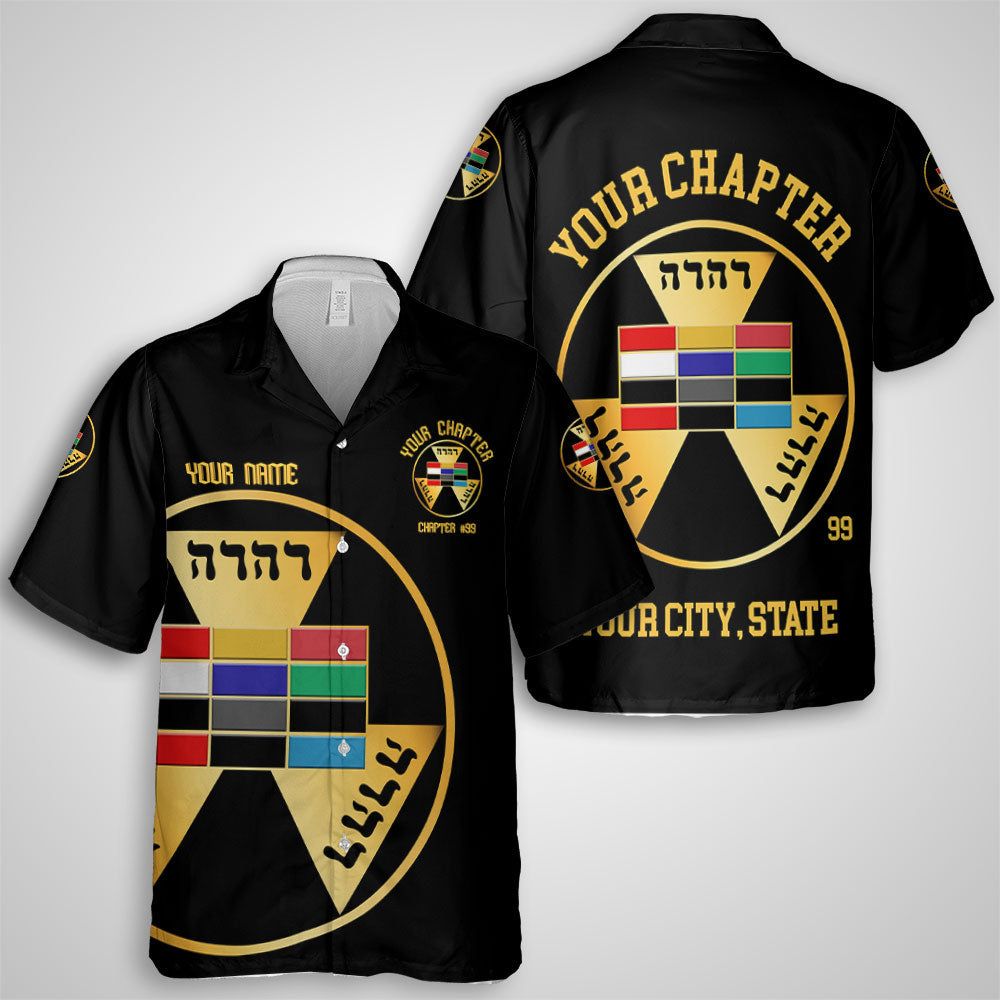 Personalized Royal Arch Past High Priest York Rite Hawaiian Shirts Bla ...