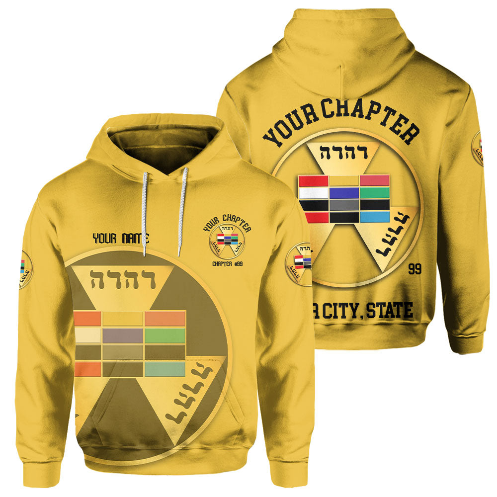 Personalized Royal Arch Past High Priest York Rite Hoodies Gold Basic ...