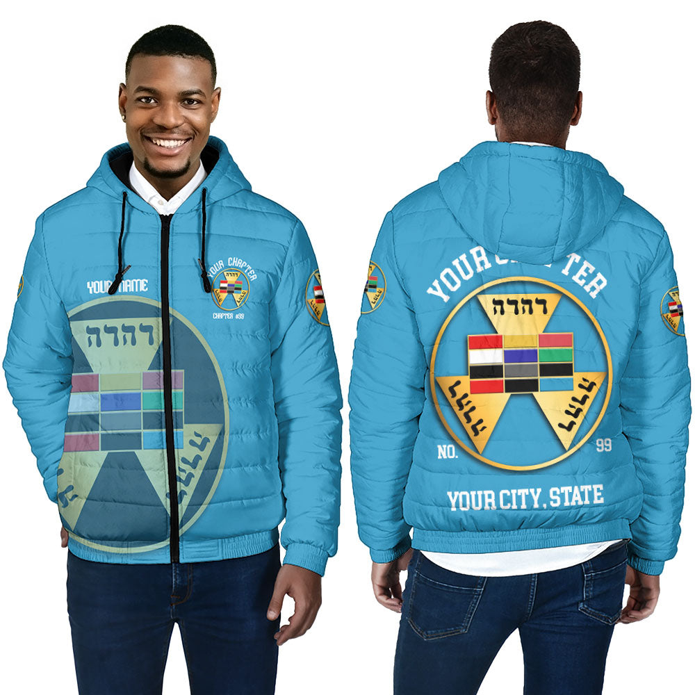 Personalized Royal Arch Past High Priest York Rite Men Hooded Padded J ...