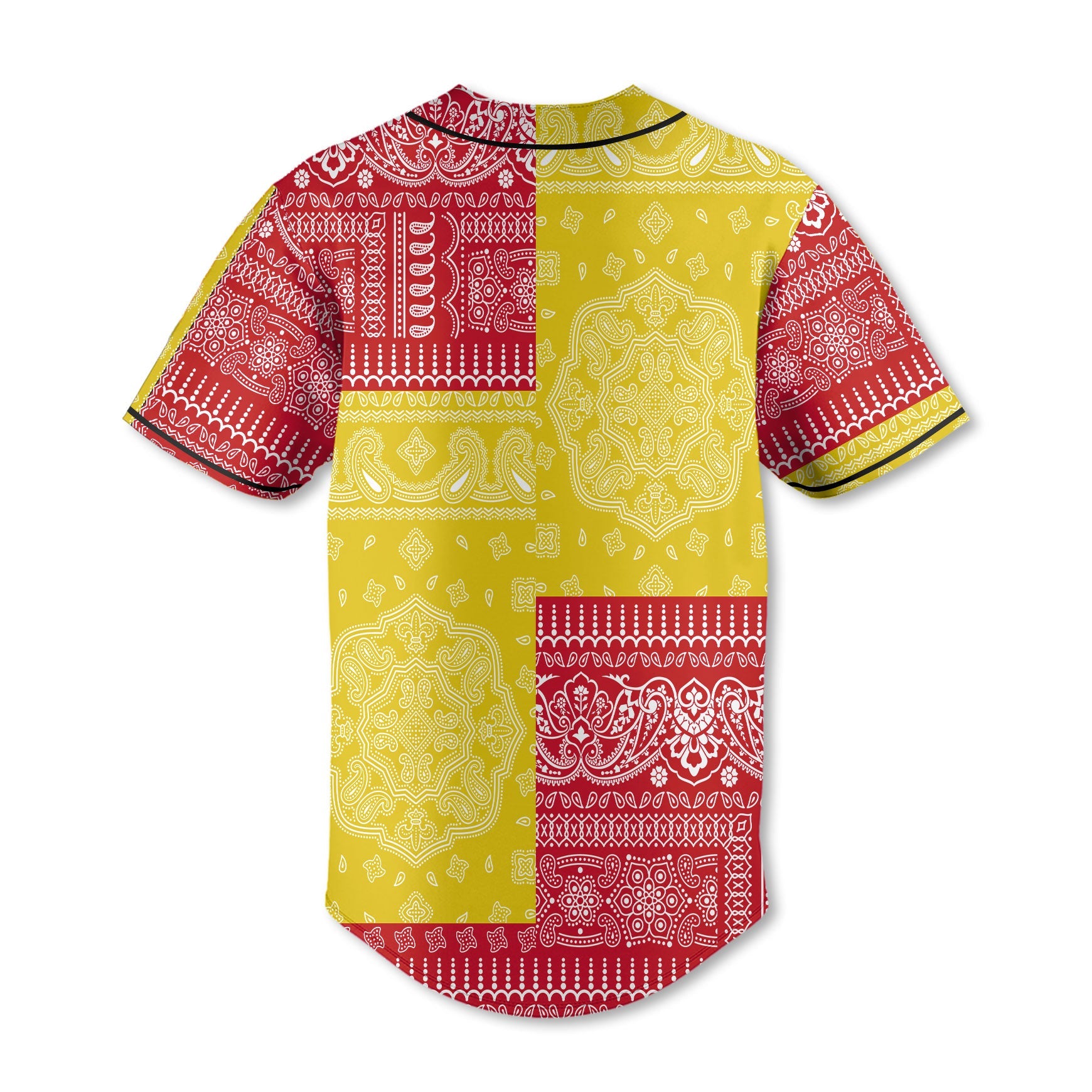 Peru Baseball Jersey Flag And Paisley Basic Style 3