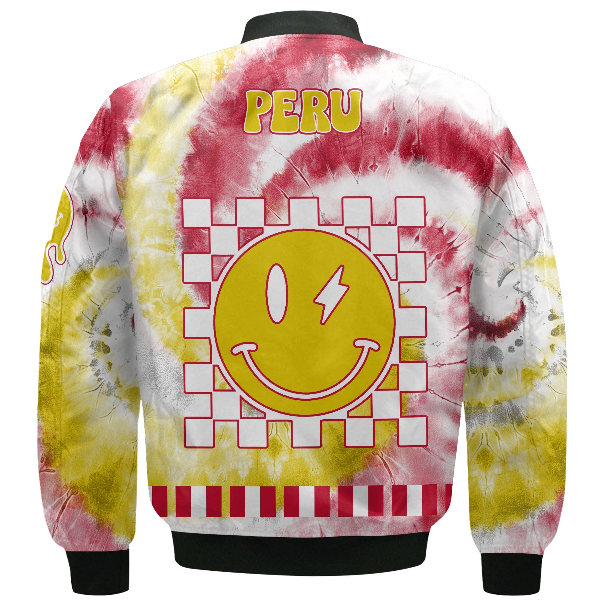 Peru Bomber Jacket Custom Tie Dye Style 3