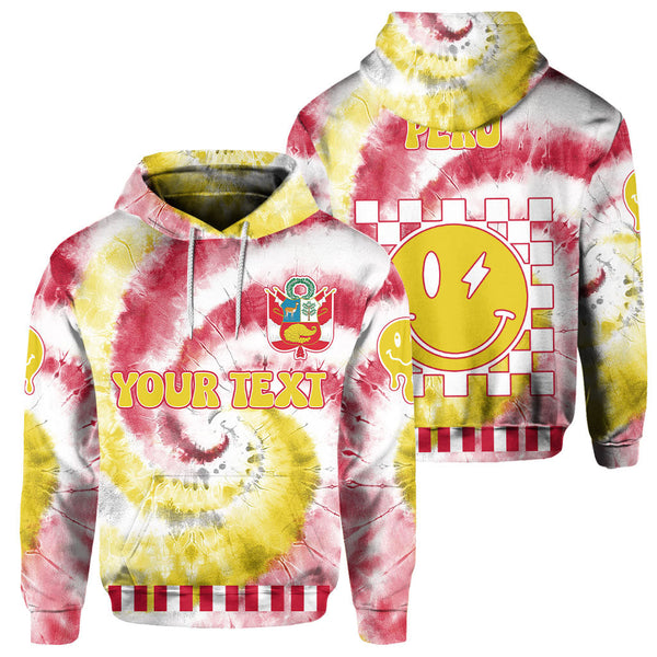 Peru Hoodie Custom Tie Dye Style 1