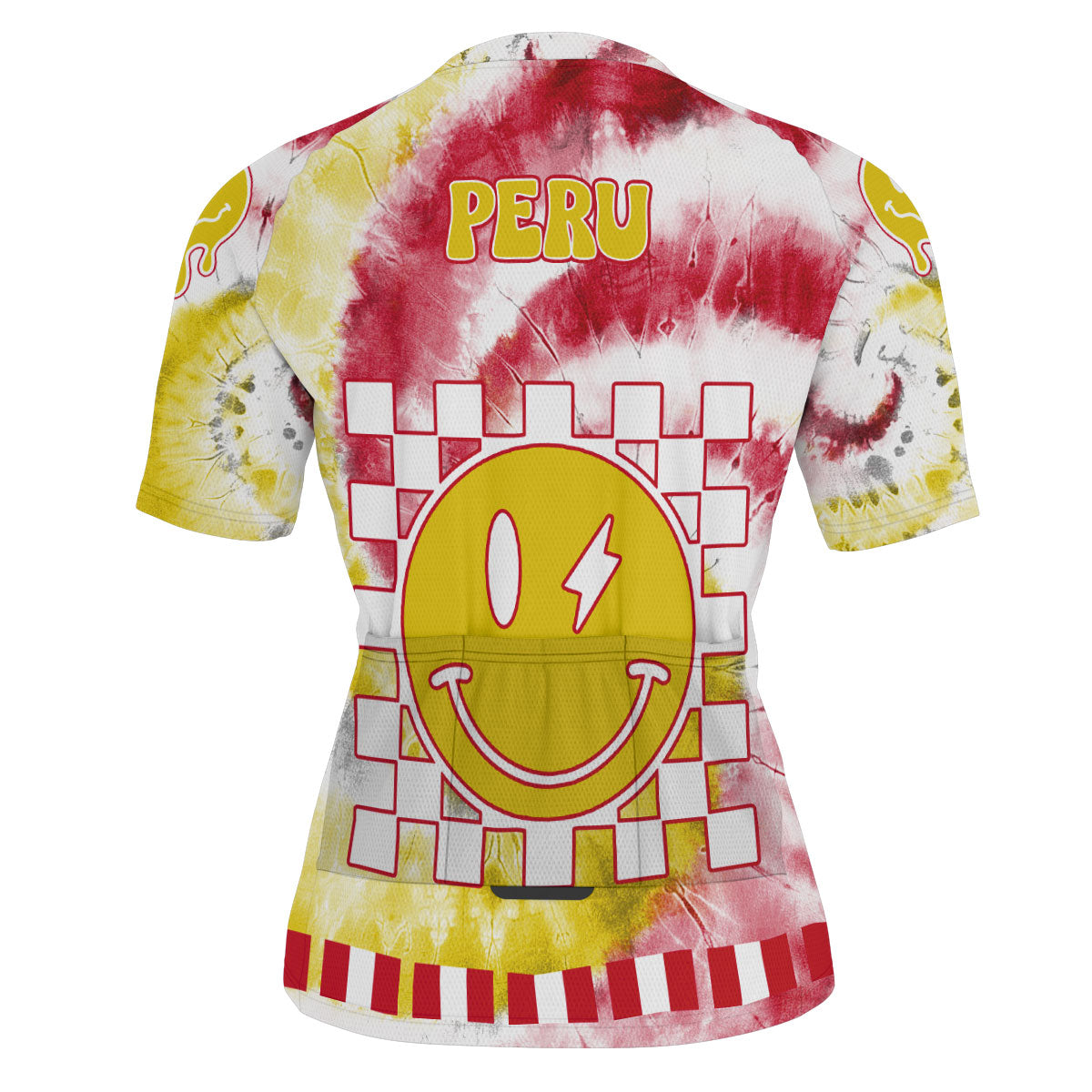 Peru Men Cycling Jersey Custom Tie Dye Style 3