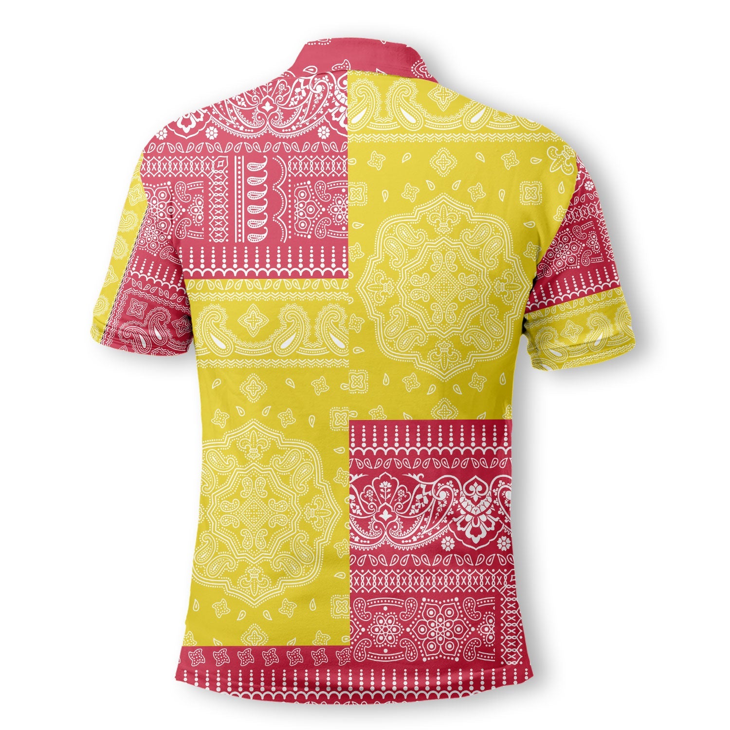 Peru Polo Shirt Flag And Paisley Basic Style 3