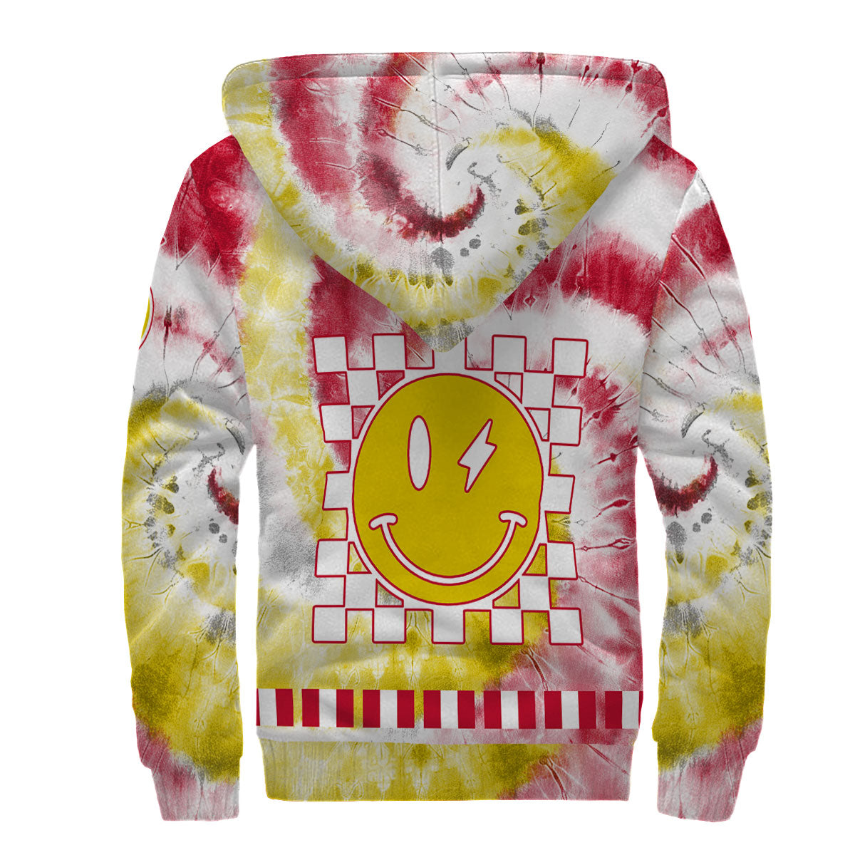 Peru Sherpa Hoodie Custom Tie Dye Style 2