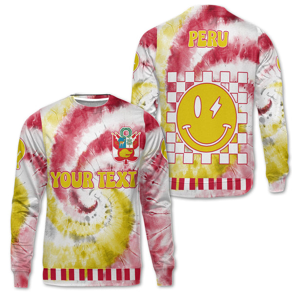 Peru Sweatshirt Custom Tie Dye Style 1