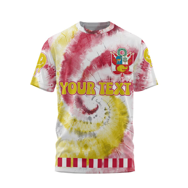 Peru T Shirt Custom Tie Dye Style 1