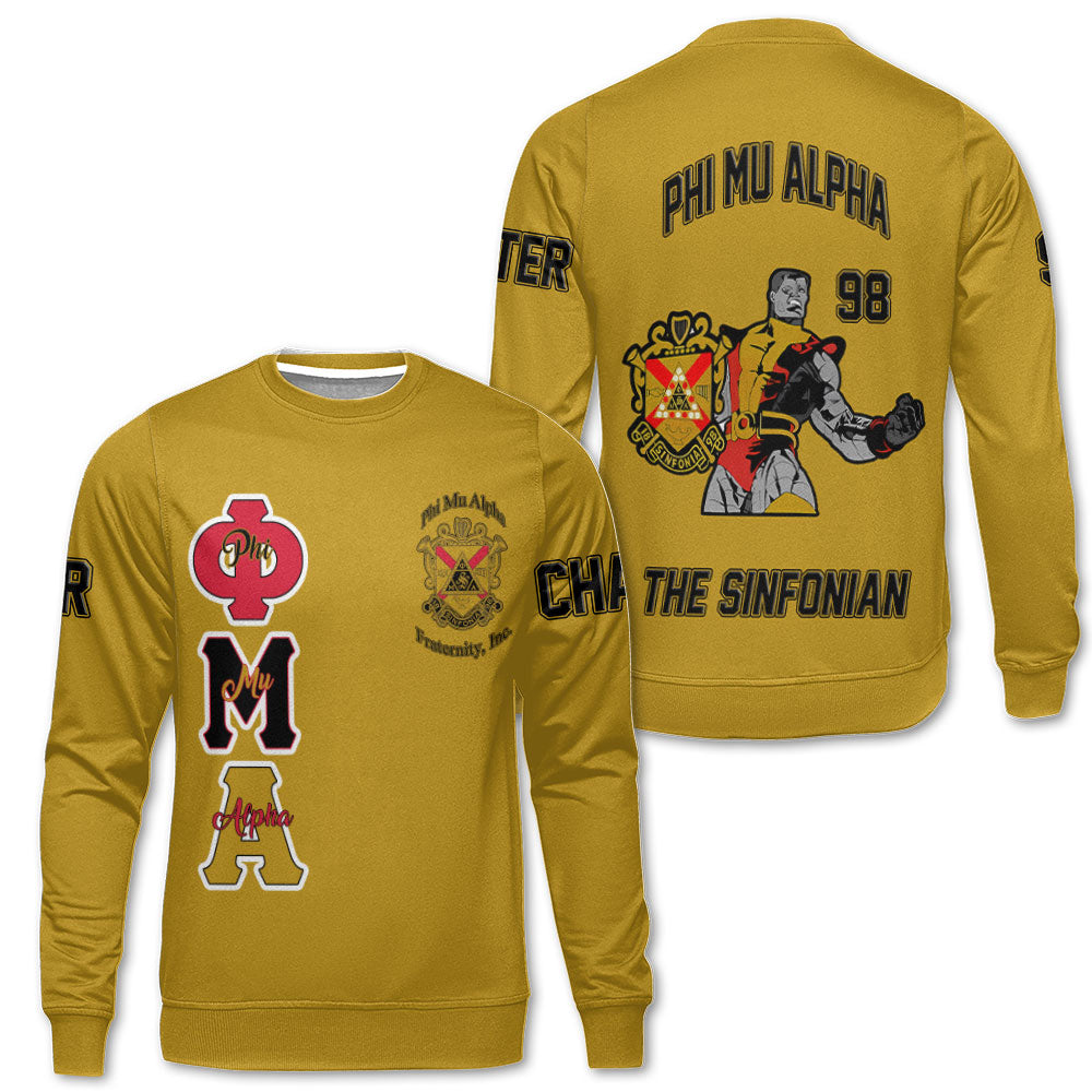 Personalized Phi Mu Alpha Sweatshirts Yellow Black Muticolor The Strongest Style