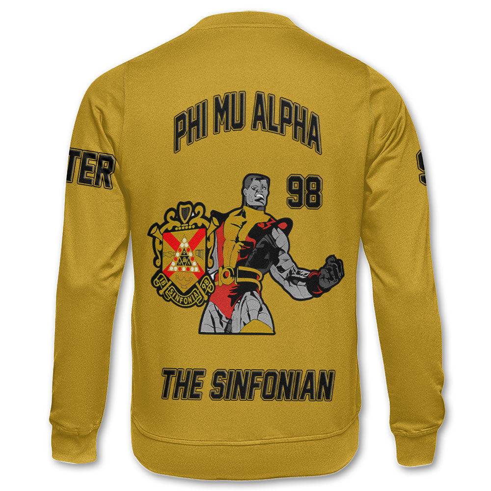 Personalized Phi Mu Alpha Sweatshirts Yellow Black Muticolor The Strongest Style