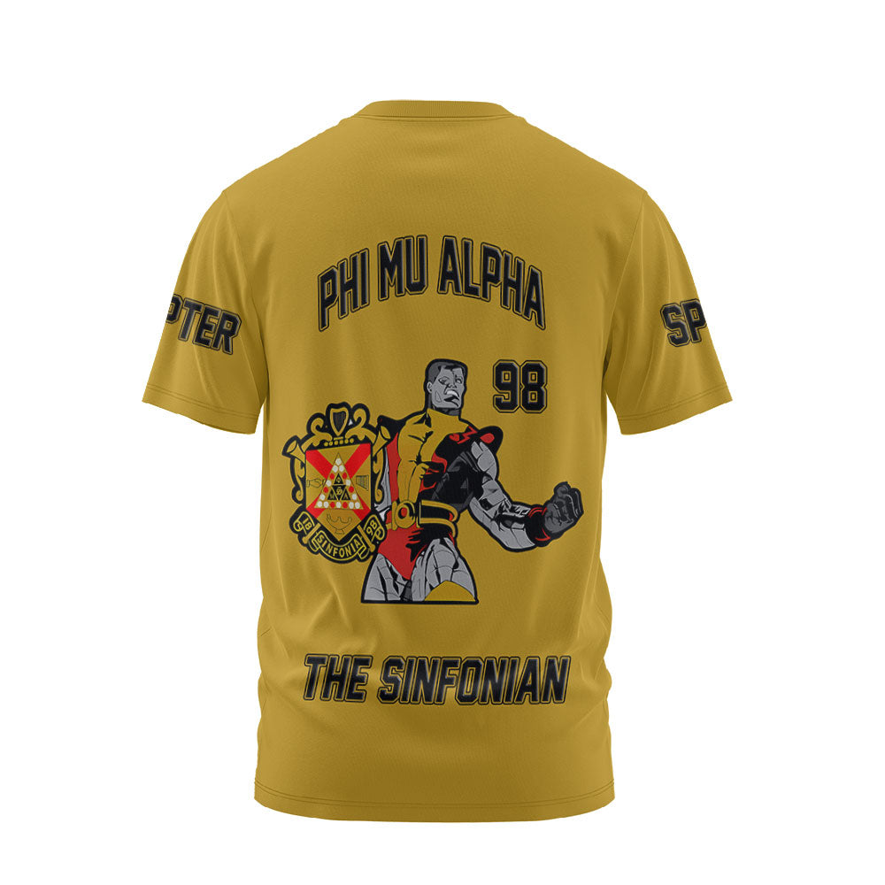 Personalized Phi Mu Alpha T-Shirts Yellow Black Muticolor The Strongest Style