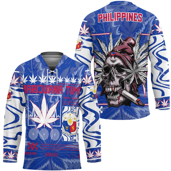 Philippines Hockey Jersey Flag & Coat Of Arms Marijuanas Style