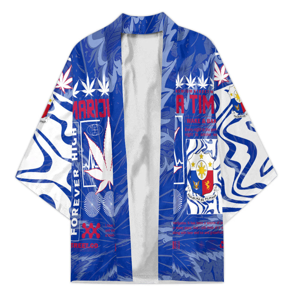 Philippines Kimono Flag & Coat Of Arms Marijuanas Style