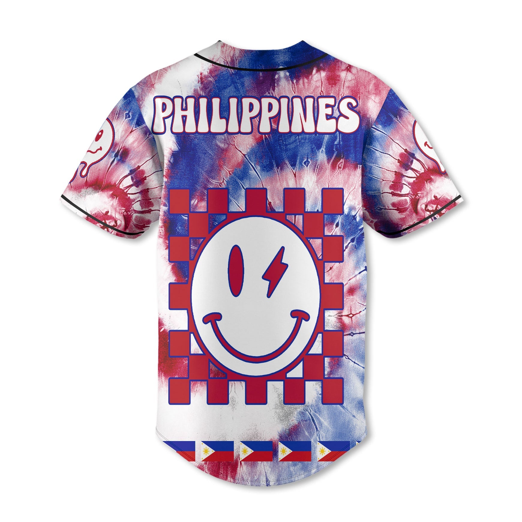 Philippines Baseball Jersey Custom Tie Dye Style 3