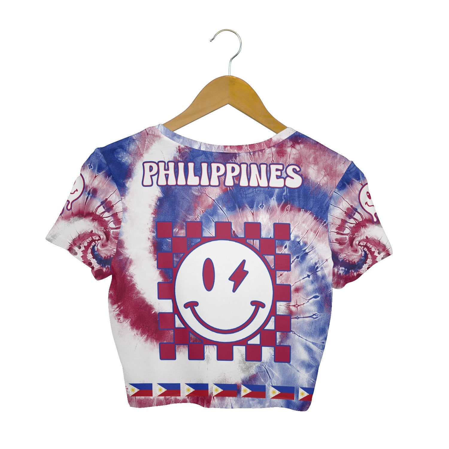 Philippines Croptop T Shirt Custom Tie Dye Style 2