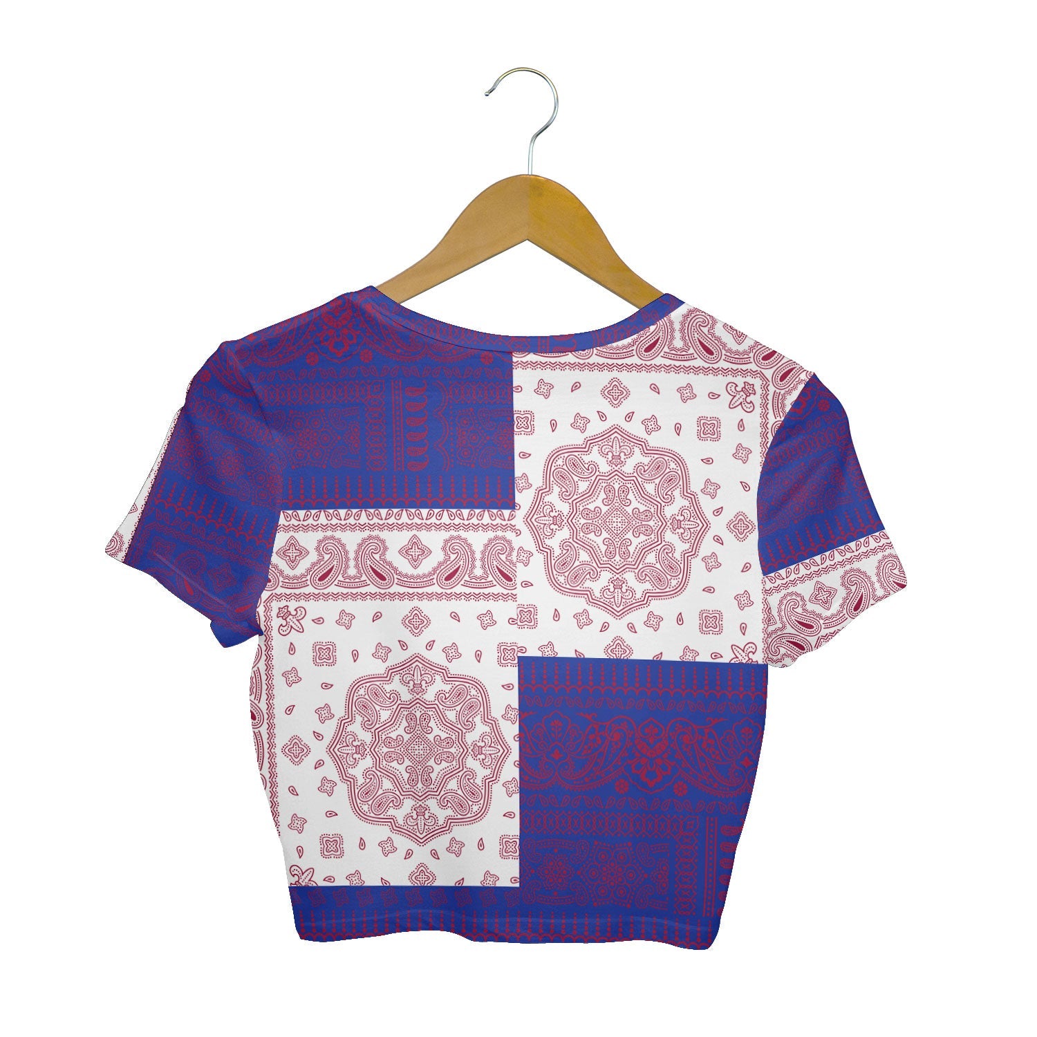 Philippines Croptop T Shirt Flag And Paisley Basic Style 2