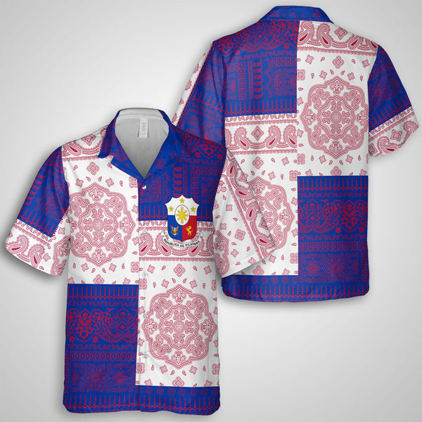 Philippines Hawaiian Shirt Flag And Paisley Basic Style 1