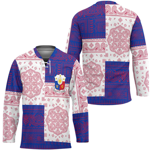 Philippines Hockey Jersey Flag And Paisley Basic Style 1