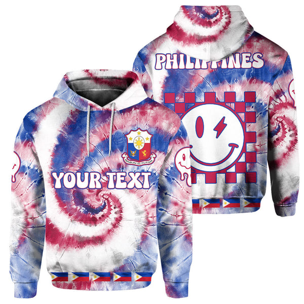 Philippines Hoodie Custom Tie Dye Style 1