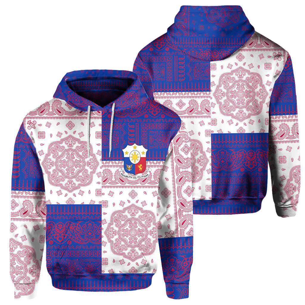 Philippines Hoodie Flag And Paisley Basic Style 1