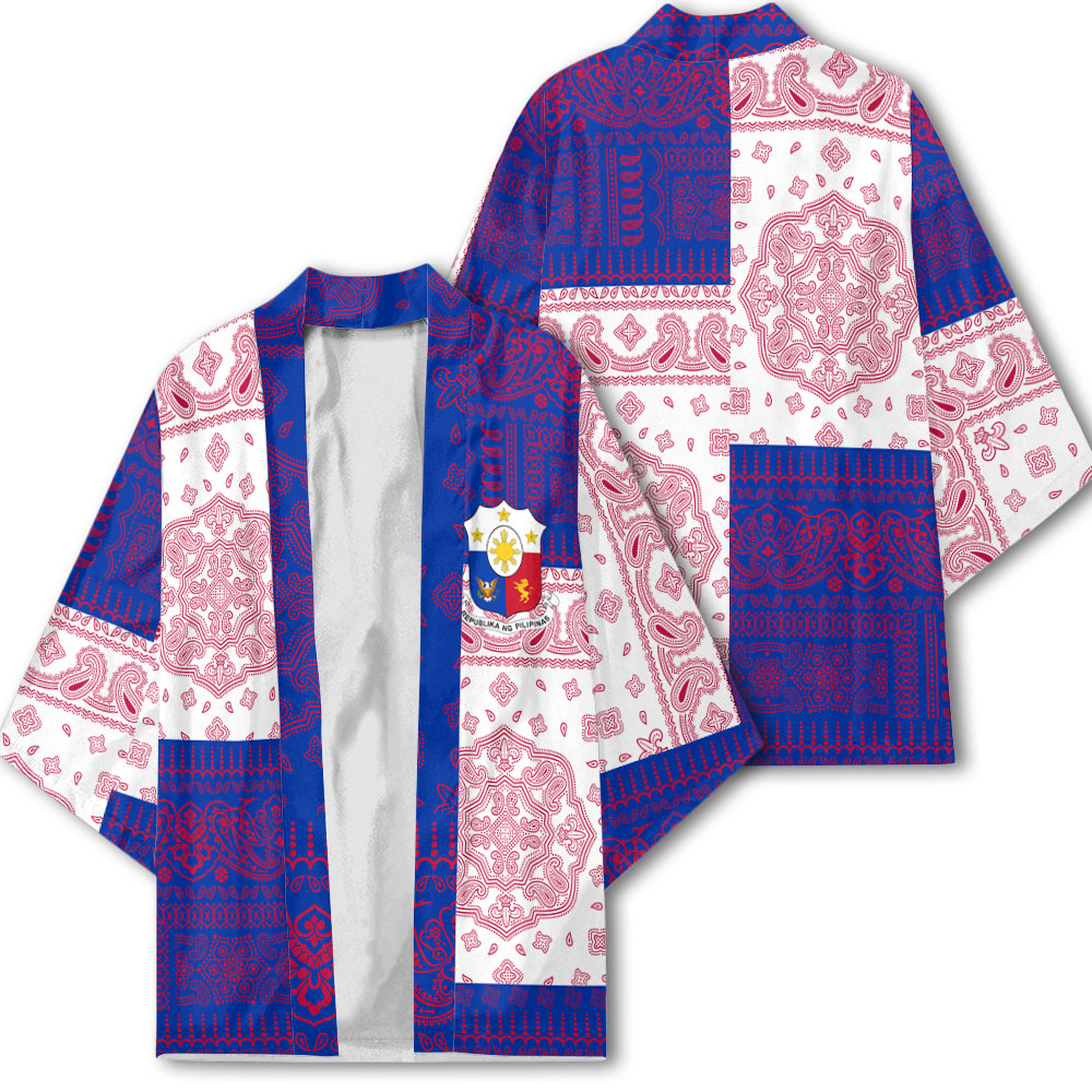 Philippines Kimono Flag And Paisley Basic Style 1