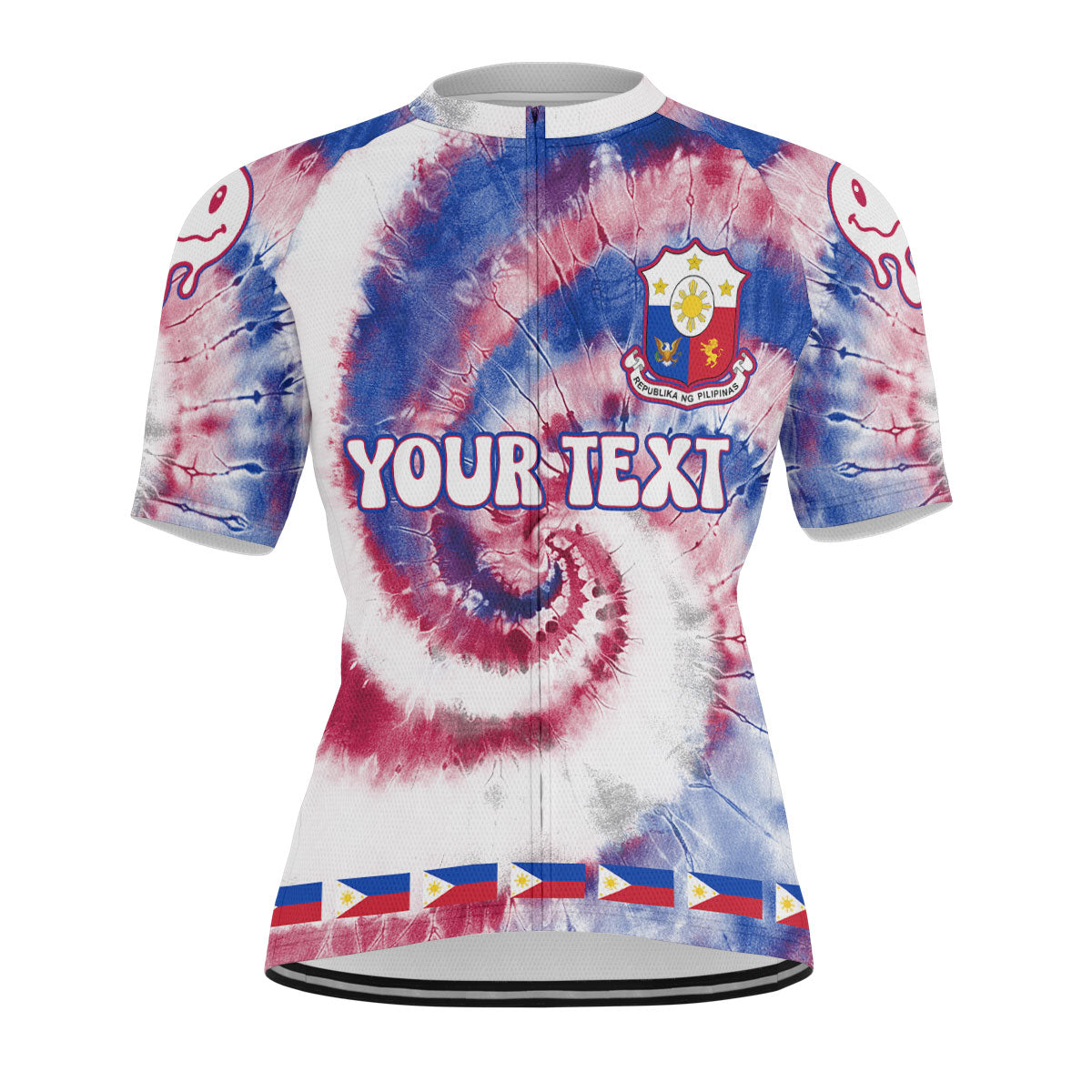 Philippines Men Cycling Jersey Custom Tie Dye Style 1