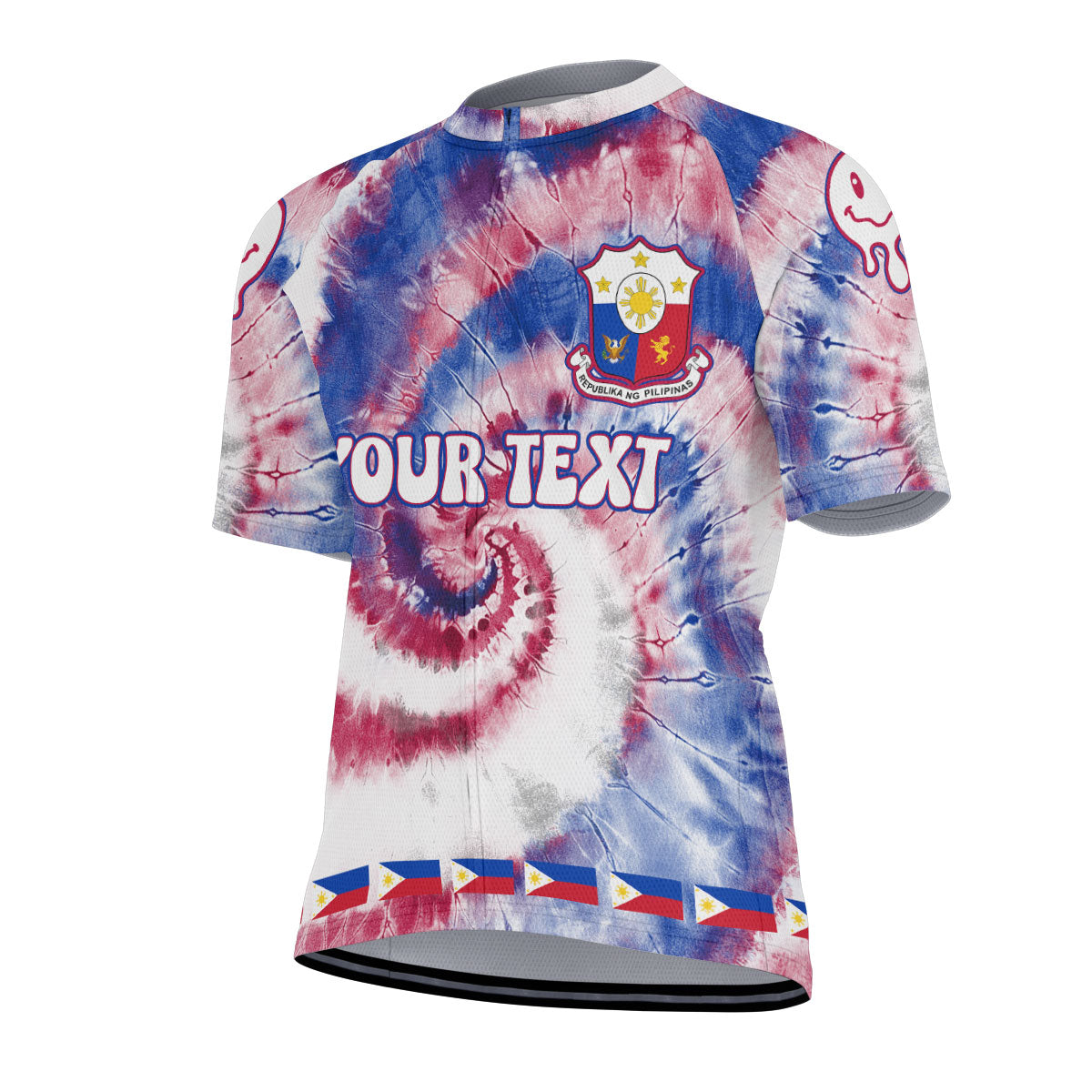 Philippines Men Cycling Jersey Custom Tie Dye Style 2