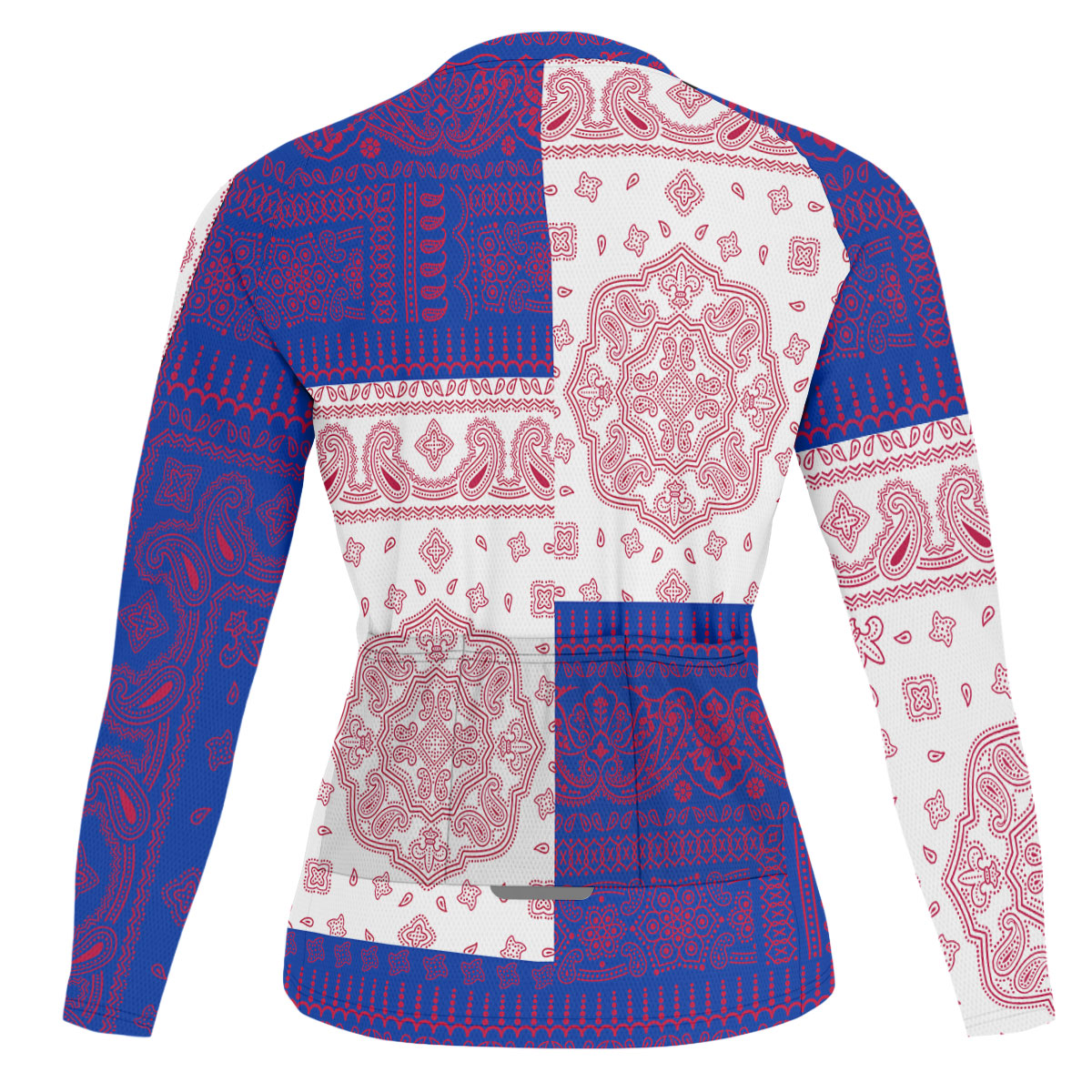 Philippines Raglan Men Cycling Jersey Long Sleeve Flag And Paisley Basic Style 2