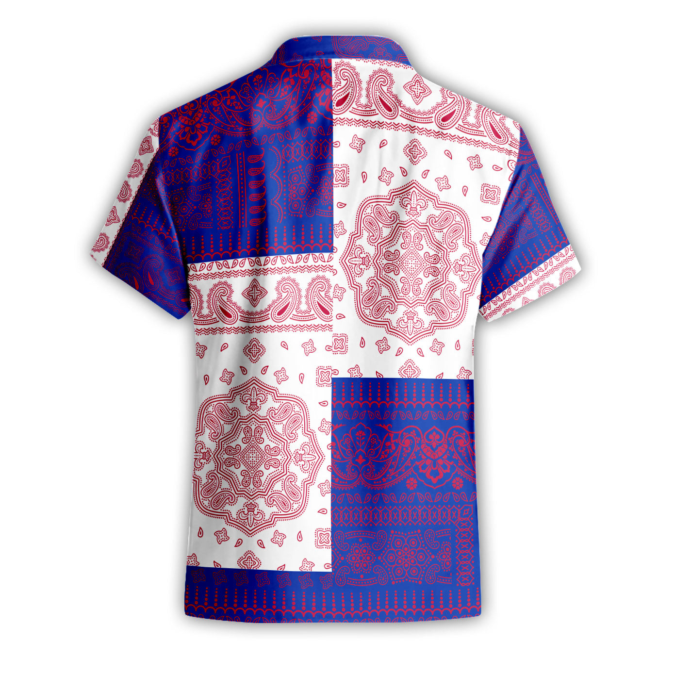 Philippines Short Sleeve Shirt Flag And Paisley Basic Style 3