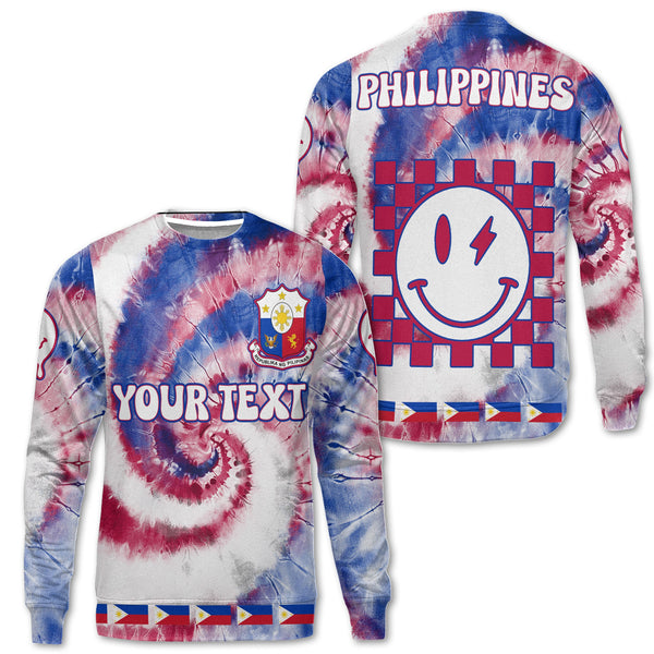 Philippines Sweatshirt Custom Tie Dye Style 1