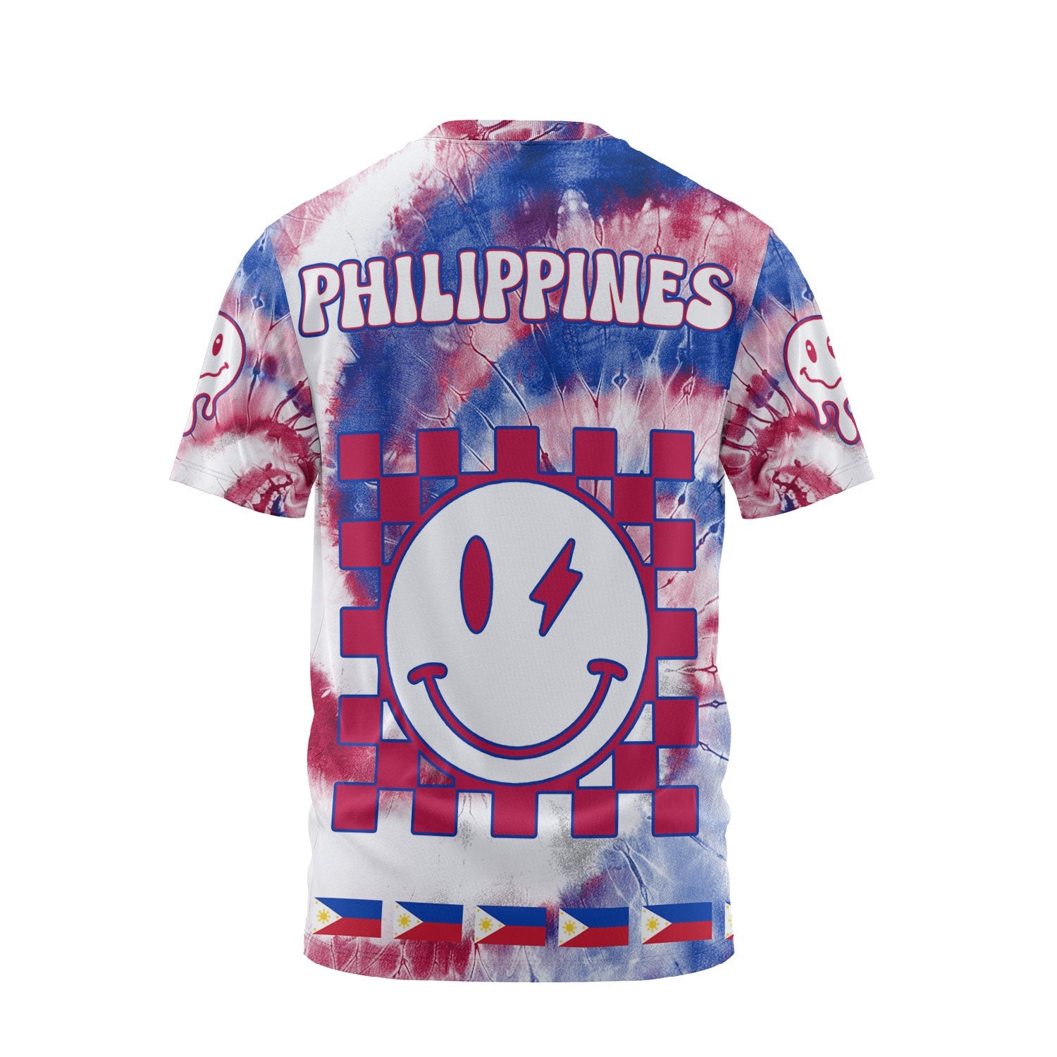 Philippines T Shirt Custom Tie Dye Style 2