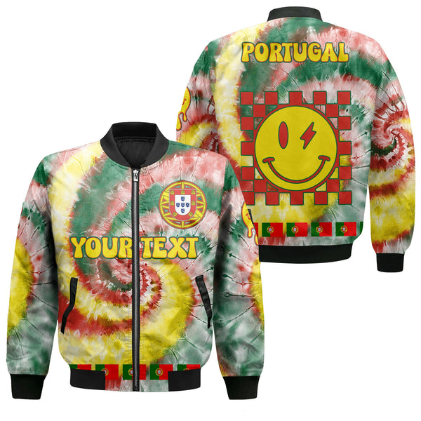 Portugal Bomber Jacket Custom Tie Dye Style 1