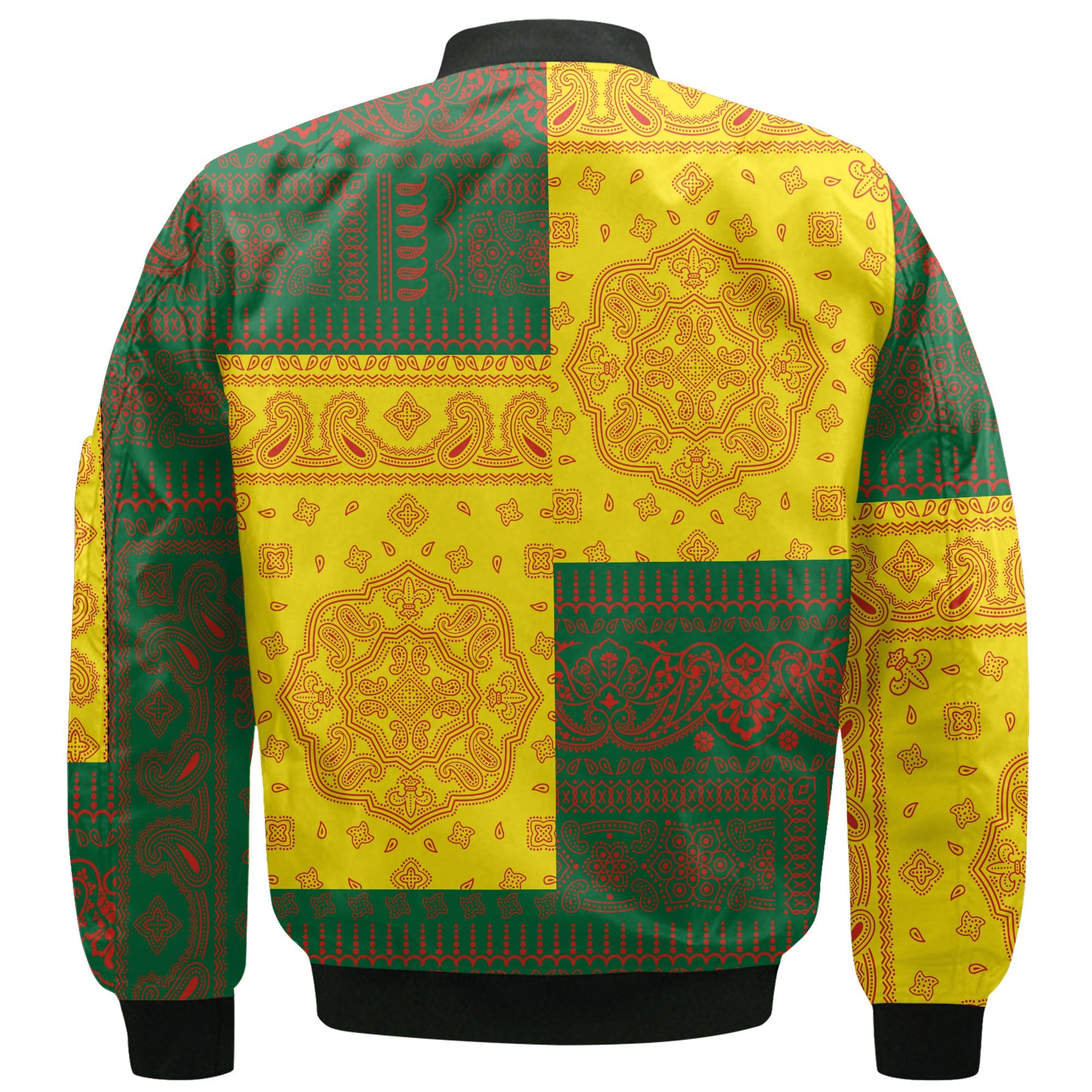 Portugal Bomber Jacket Flag And Paisley Basic Style 3