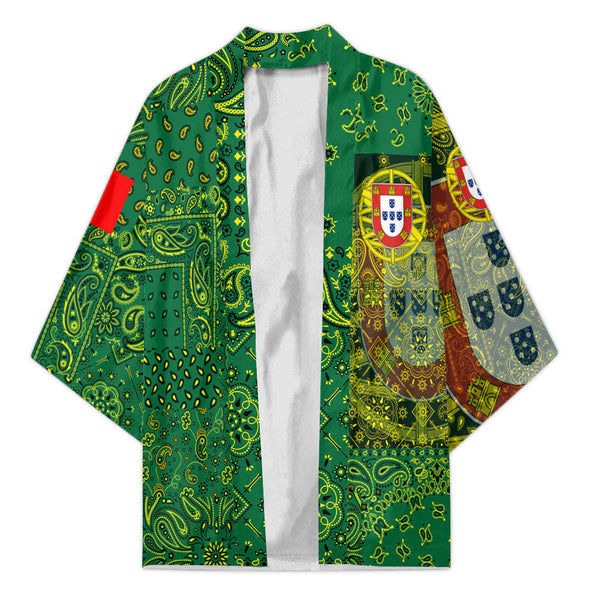 Portugal Kimono Paisley Flag And Skull Style 1