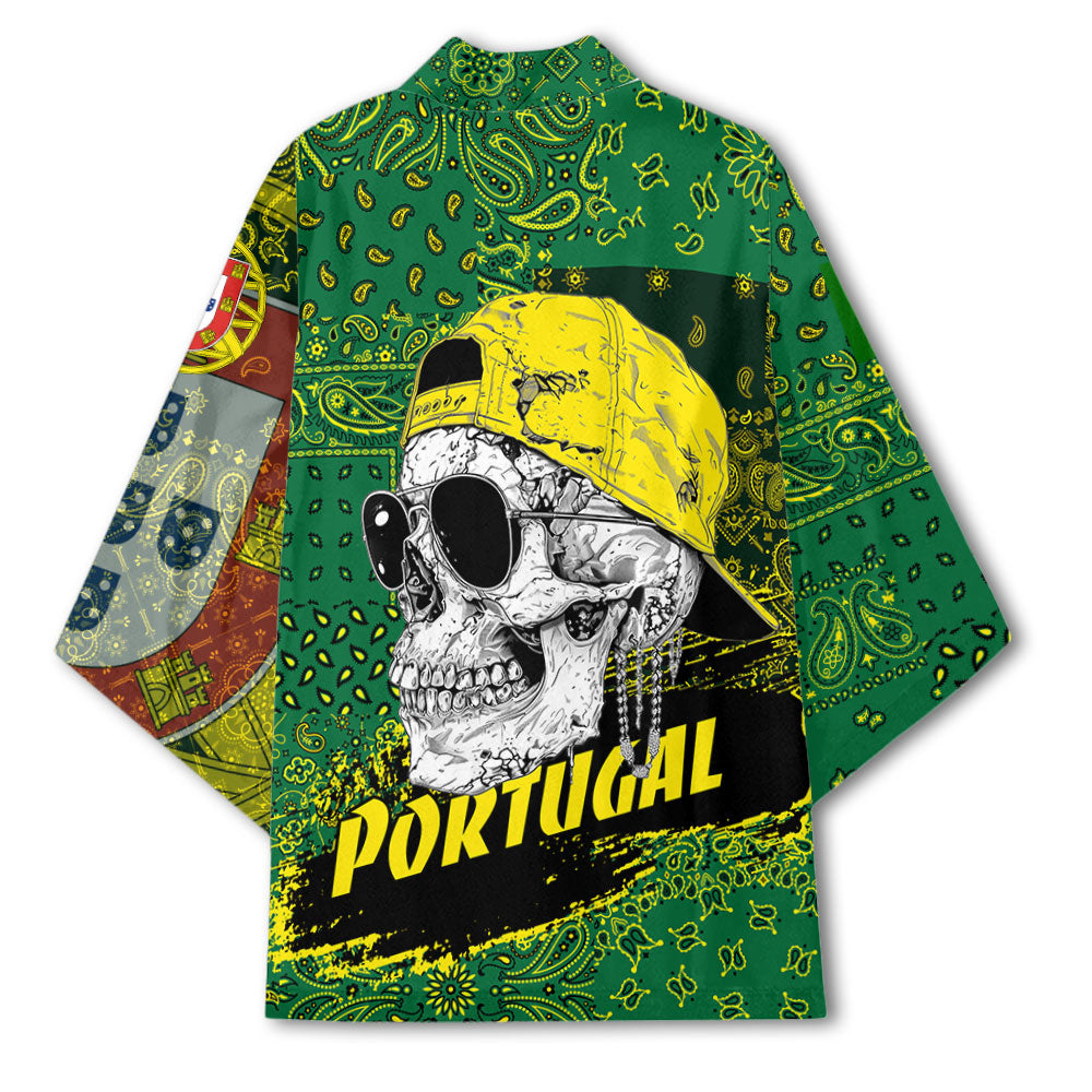 Portugal Kimono Paisley Flag And Skull Style 3