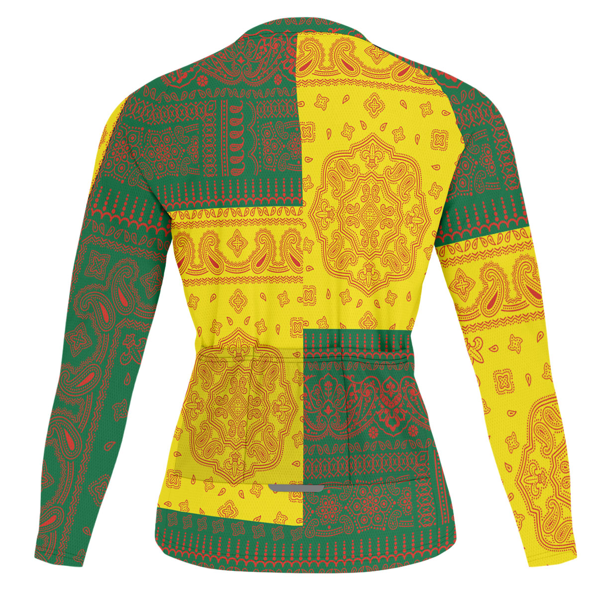 Portugal Raglan Men Cycling Jersey Long Sleeve Flag And Paisley Basic Style 2