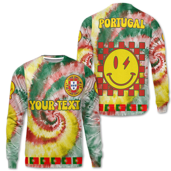 Portugal Sweatshirt Custom Tie Dye Style 1