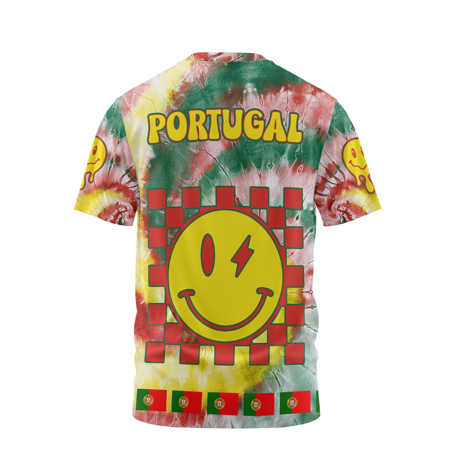 Portugal T Shirt Custom Tie Dye Style 2