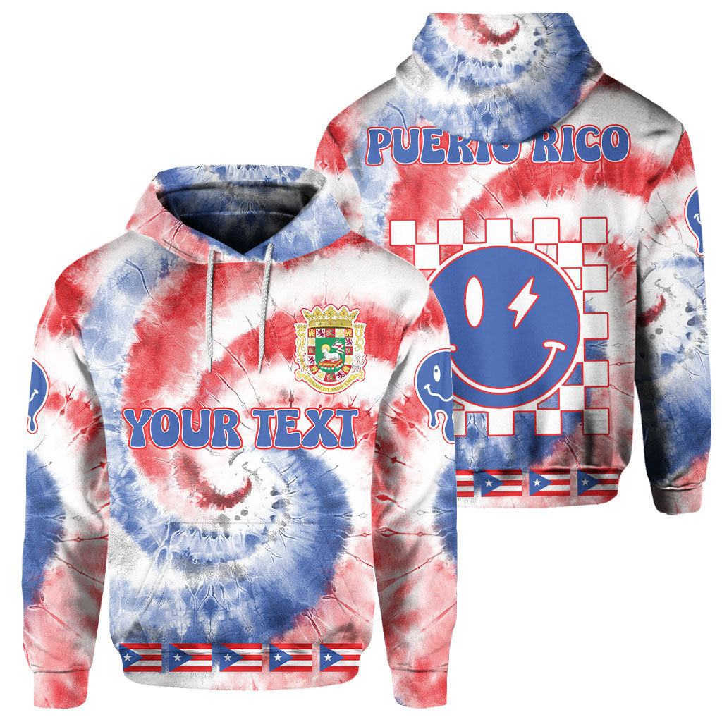 Puerto Rico Hoodie Custom Tie Dye Style 1