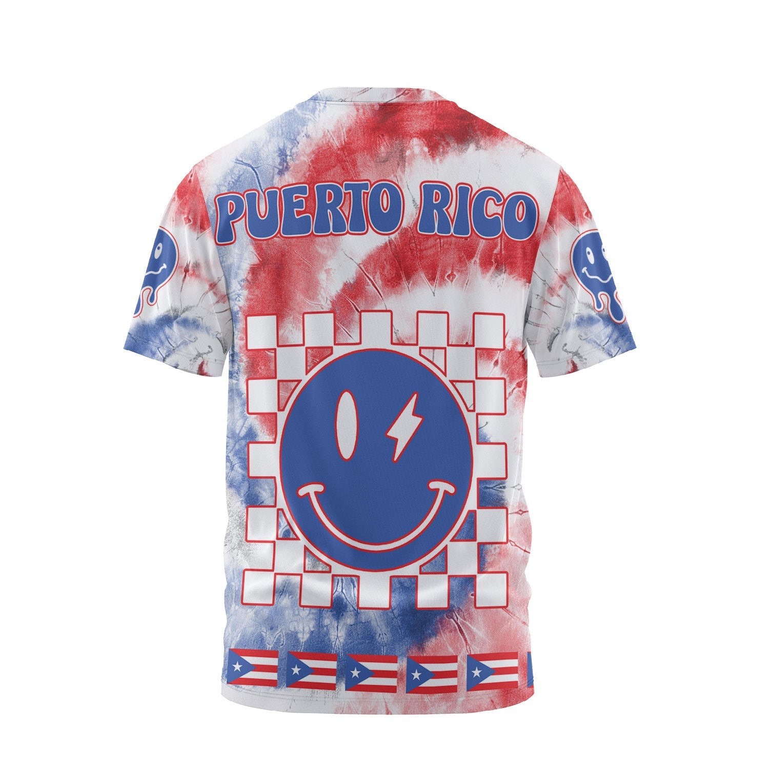 Puerto Rico T Shirt Custom Tie Dye Style 2