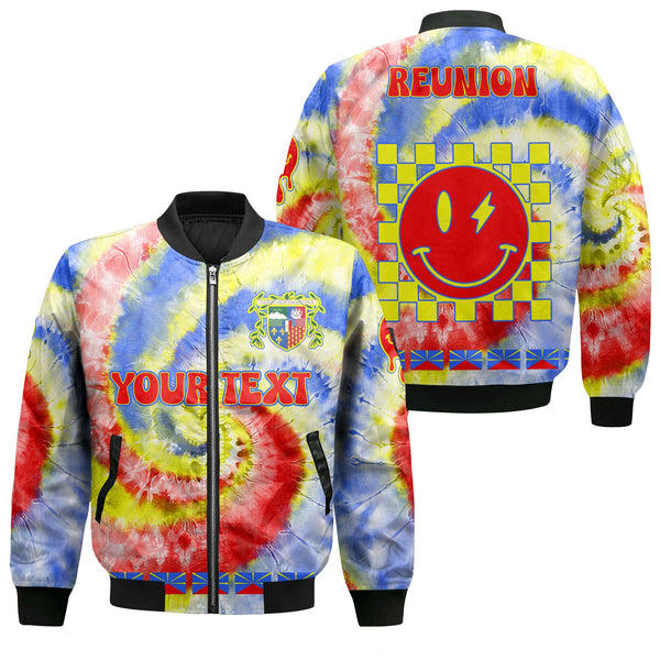 Reunion Bomber Jacket Custom Tie Dye Style 1