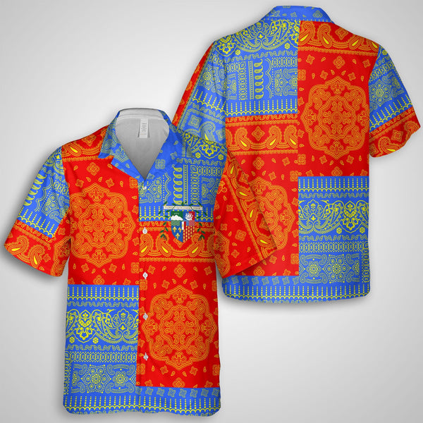 Reunion Hawaiian Shirt Flag And Paisley Basic Style 1