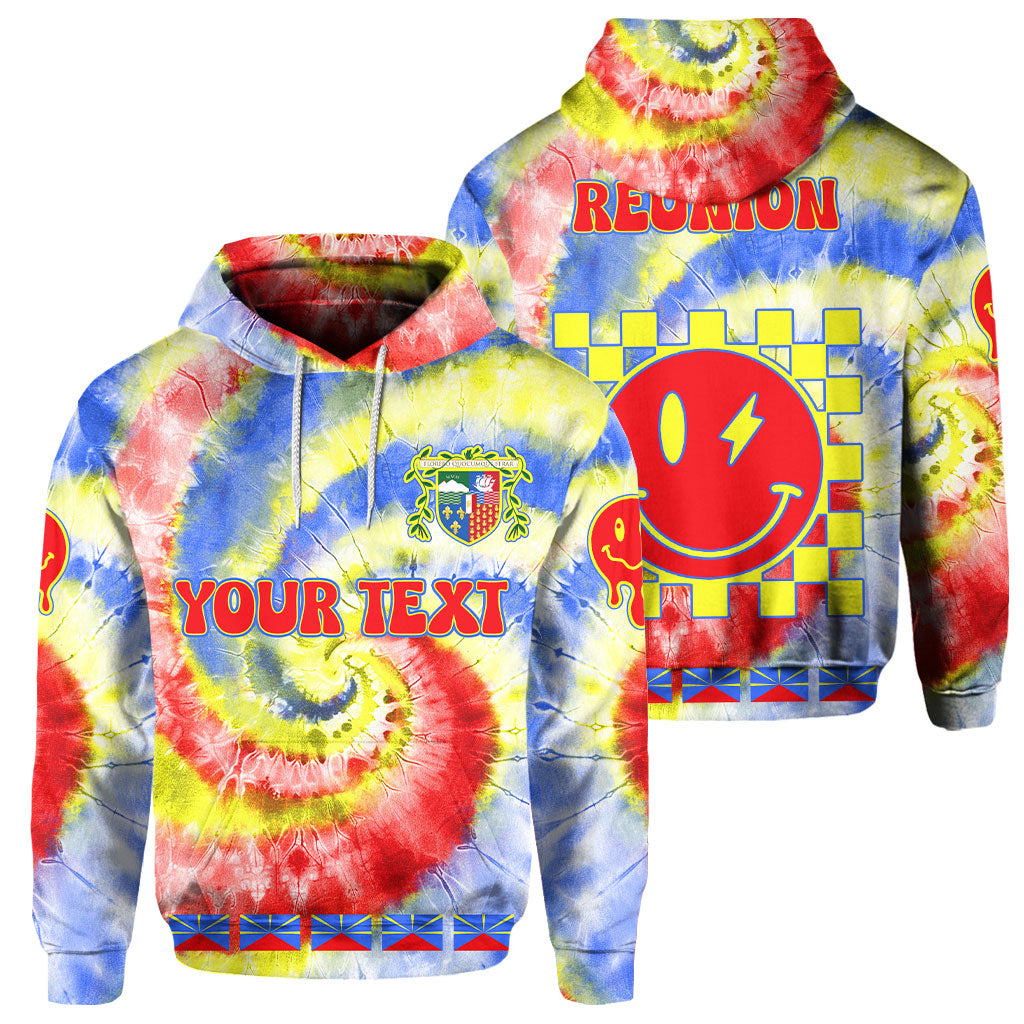 Reunion Hoodie Custom Tie Dye Style 1