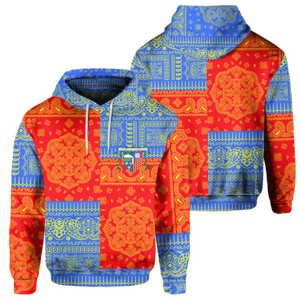 Reunion Hoodie Flag And Paisley Basic Style 1