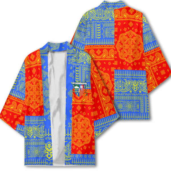 Reunion Kimono Flag And Paisley Basic Style 1