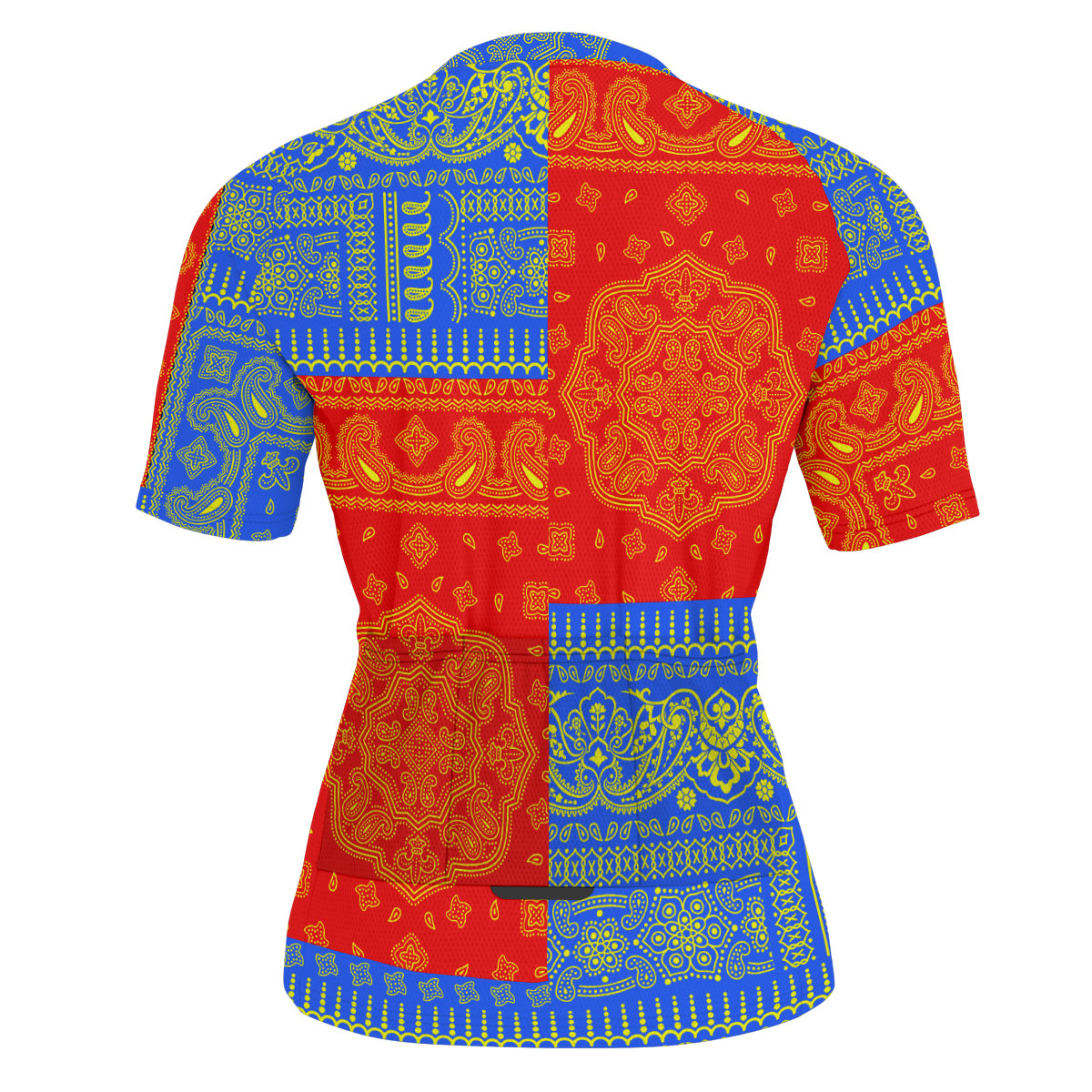 Reunion Men Cycling Jersey Flag And Paisley Basic Style 4