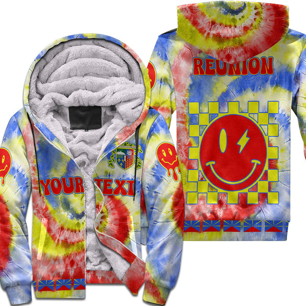 Reunion Sherpa Hoodie Custom Tie Dye Style 1